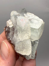 Load image into Gallery viewer, Lustrous Apophyllite over Red Heulandite (Zeolite Pocket) — Deccan Traps, Maharashtra, India