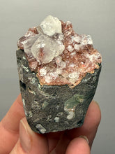 Load image into Gallery viewer, Pink Apophyllite on Red & Green Heulandite – Deccan Traps, Maharashtra, India