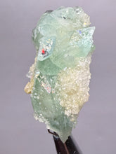 Load image into Gallery viewer, Luminous Mint Apophyllite with Glittering Druzy Sugar Quartz – India