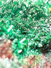 Load image into Gallery viewer, Brochantite Collector Mineral Specimen – Vivid Green Copper Crystals from Morocco