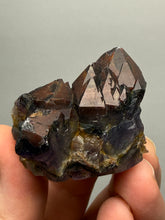 Load image into Gallery viewer, Premium Hematite-Phantom Deep Magenta Ametrine Cluster | Deccan Traps, India | Collector Mineral Specimen