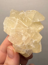 Load image into Gallery viewer, Rare Druzy Golden “Diamond” Calcite on Zeolite Matrix — Maharashtra, India | Collector Cabinet Specimen