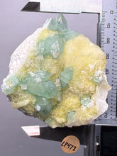 Load image into Gallery viewer, Luminous Mint Apophyllite with Glittering Druzy Sugar Quartz – India
