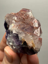 Load image into Gallery viewer, Premium Hematite-Phantom Deep Magenta Ametrine Cluster | Deccan Traps, India | Collector Mineral Specimen