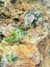 Load image into Gallery viewer, Gemmy Green Garnet on Matrix – Pakistan Collector Specimen