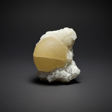 Load image into Gallery viewer, Rare Botryoidal Yellow Fluorite on Quartz Matrix Collector Mineral Specimen – Maharashtra, India