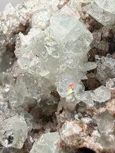 Load image into Gallery viewer, Druzy Green Apophyllite with Druzy Red & Green Heulandite – Deccan Traps, Maharashtra, India