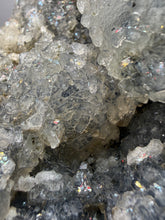 Load image into Gallery viewer, BIG Druzy Chalcedony Stalactite with Druzy Clear Apophyllite | Maharashtra, India
