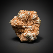 Load image into Gallery viewer, Peach Druzy Heulandite on Matrix – India | Rare Peach Crystal Mineral Specimen for Collectors & Display
