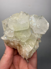 Load image into Gallery viewer, High-Grade Light Green Apophyllite on Pink Stilbite Zeolite | Indian Collector Mineral Specimen
