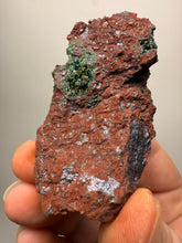 Load image into Gallery viewer, Brochantite Collector Mineral Specimen – Vivid Green Copper Crystals from Morocco