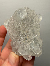 Load image into Gallery viewer, Druzy Chalcedony Stalactites with Druzy Clear Apophyllite | Maharashtra, India