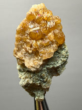 Load image into Gallery viewer, Hessonite Garnet Cluster on Matrix – Natural Collector Specimen from Pakistan | High-Grade Orange-Red Garnet Crystals