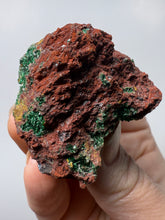 Load image into Gallery viewer, Brochantite Collector Mineral Specimen – Vivid Green Copper Crystals from Morocco