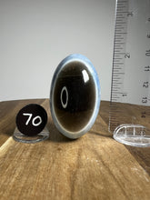 Load image into Gallery viewer, Lingam - Blue Opal with Chalcedony from India