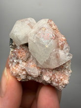 Load image into Gallery viewer, Rare Red Druzy Apophyllite with Red Stilbite Cluster | India | Collector Mineral Specimen