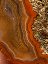 Load image into Gallery viewer, Polished Malawi Agate Half – High-Grade African Banded Agate Display Specimen