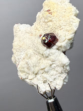 Load image into Gallery viewer, High-Grade Naturally Faceted Red Spessartine Garnet on Matrix — Skardu, Pakistan