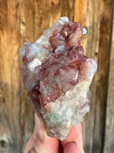 Load image into Gallery viewer, Red & Green Apophyllite + Peach Scolecite • RARE, High Grade • Maharashtra, India