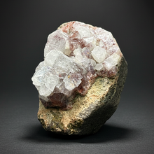 Load image into Gallery viewer, Lustrous Apophyllite over Red Heulandite (Zeolite Pocket) — Deccan Traps, Maharashtra, India