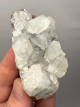 Load image into Gallery viewer, Lustrous Apophyllite over Red Heulandite (Zeolite Pocket) — Deccan Traps, Maharashtra, India