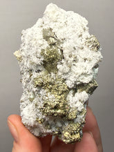 Load image into Gallery viewer, 3.1” New Find: Huanzala Mine Peru Sphalerite + Chalcopyrite + Apatite + Calcite + Quartz | Collector Display Specimen