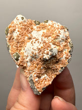 Load image into Gallery viewer, Peach Druzy Heulandite on Matrix – India | Rare Peach Crystal Mineral Specimen for Collectors & Display