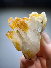 Load image into Gallery viewer, High Grade Golden Iron-Stained Himalayan Quartz Cluster | Rare Pakistan Mineral Specimen | Collector Display Crystal