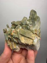Load image into Gallery viewer, Chlorite-Included Quartz Cluster (Green Phantom Quartz) – Pakistan Mineral Specimen