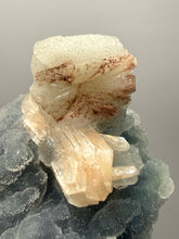 Load image into Gallery viewer, Pink Stilbite Druzy on Botryoidal Blue Chalcedony | High-Grade Mineral Collector Specimen