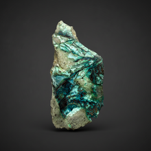 Load image into Gallery viewer, 6” Polished Native Copper in Chrysocolla — Display Specimen (Indonesia)