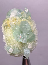 Load image into Gallery viewer, Luminous Mint Apophyllite with Glittering Druzy Sugar Quartz – India