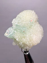 Load image into Gallery viewer, Luminous Mint Apophyllite with Glittering Druzy Sugar Quartz – India