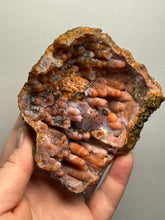 Load image into Gallery viewer, “Goblin Chalcedony” Pink & Orange Druzy Botryoidal Stalactites — Tichka Massif, High Atlas, Morocco