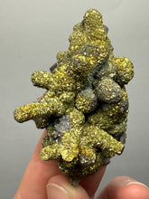Load image into Gallery viewer, Chalcopyrite Botryoidal Stalactites on Calcite – Cabinet Specimen | Tongshankou Mine, Edong, Daye, Huangshi Prefecture, Hubei Province, China