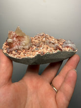 Load image into Gallery viewer, Rare Red Druzy Apophyllite with Red Stilbite Cluster | India | Collector Mineral Specimen
