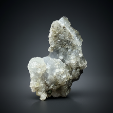 Load image into Gallery viewer, Druzy Chalcedony Stalactite with Druzy Clear Apophyllite | Maharashtra, India
