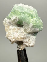 Load image into Gallery viewer, Mint Green Tourmaline on Matrix– Pegmatite Mineral Specimen from Pakistan