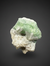 Load image into Gallery viewer, Mint Green Tourmaline on Matrix– Pegmatite Mineral Specimen from Pakistan