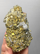 Load image into Gallery viewer, 4” New Find: Huanzala Mine Peru Sphalerite + Chalcopyrite + Apatite + Calcite + Quartz | Collector Display Specimen