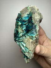 Load image into Gallery viewer, 6” Polished Native Copper in Chrysocolla — Display Specimen (Indonesia)