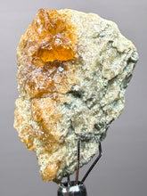 Load image into Gallery viewer, Hessonite Garnet Cluster on Matrix – Natural Collector Specimen from Pakistan | High-Grade Orange-Red Garnet Crystals