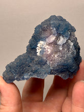 Load image into Gallery viewer, Superb Purple Phantom “Blueberry” Fluorite on Candle Quartz | Huanggang Liang, Inner Mongolia, China