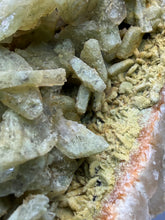 Load image into Gallery viewer, High-Grade Green Heulandite on Peach Stilbite Crystal Cluster | Deccan Traps, Maharashtra, India | Collector Mineral Specimen