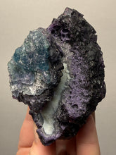 Load image into Gallery viewer, High-Grade Rare Purple-Green-Blue Cubic Fluorite | Cabinet Mineral Collector Specimen | Zhejiang Province, China