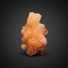 Load image into Gallery viewer, Red Heulandite on Cream Stilbite Zeolite Cluster – India (Collector Mineral Specimen)