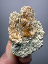 Load image into Gallery viewer, Hessonite Garnet Cluster on Matrix – Natural Collector Specimen from Pakistan | High-Grade Orange-Red Garnet Crystals