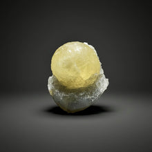 Load image into Gallery viewer, Rare Botryoidal Yellow Fluorite on Quartz Matrix Collector Mineral Specimen – Maharashtra, India