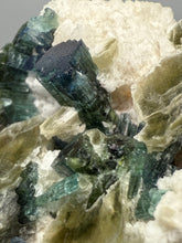 Load image into Gallery viewer, Blue Indicolite Tourmaline and Mica on Matrix – Pegmatite Mineral Specimen from Pakistan