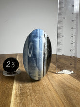 Load image into Gallery viewer, Lingam - Blue Opal with Chalcedony from India